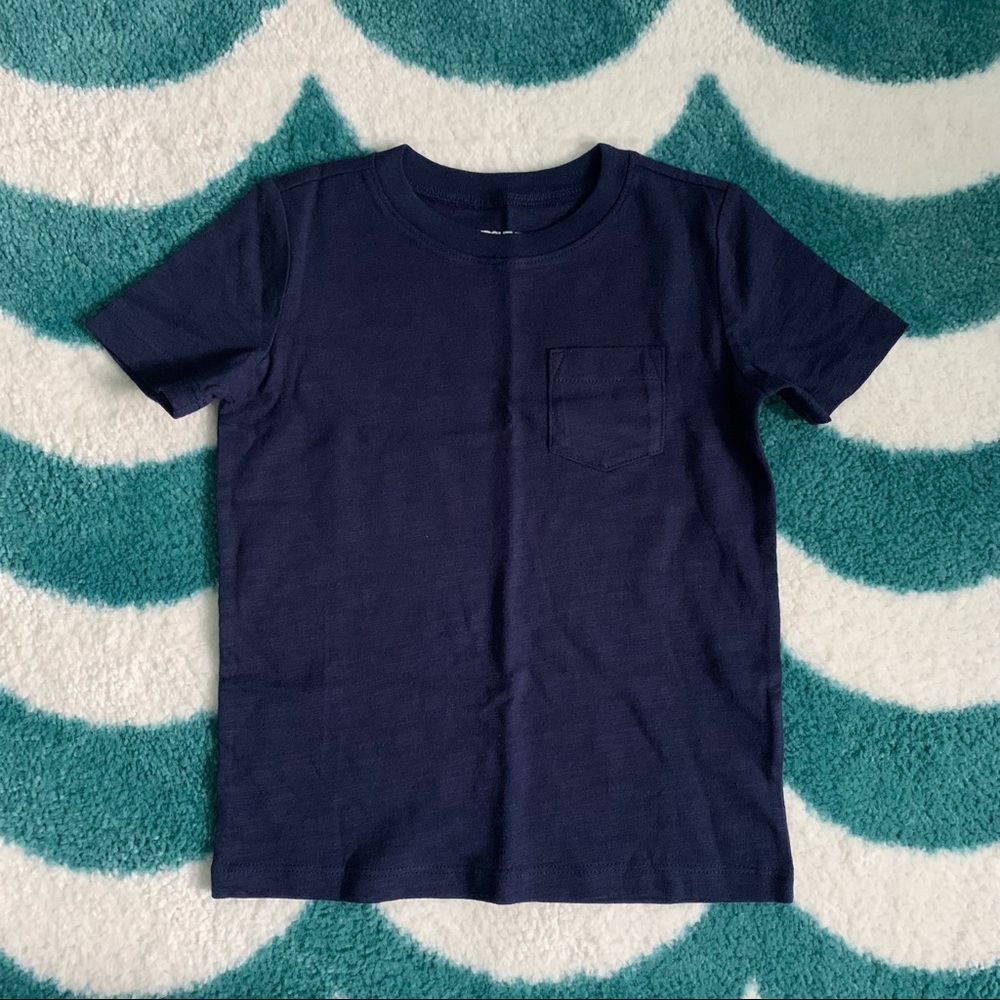 Lands’ End Slub Pocket Tee (Navy) Size 4T